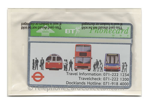 BTA034: London Regional Transport 20unit - BT Phonecard