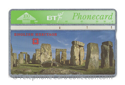 BTA120: English Heritage (8) Stonehenge - BT Phonecard