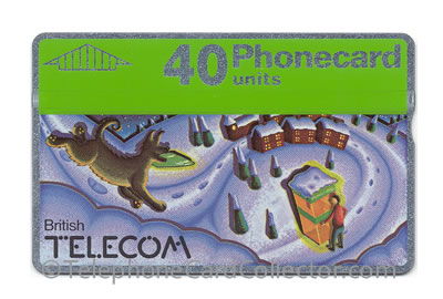 BTC030: Christmas 1990 40unit - BT Phonecard