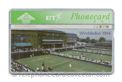 BTC115: Wimbledon Tennis 1994 - BT Phonecard