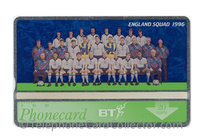 BTC181: Euro 96' (8) England Squad - BT Phonecard