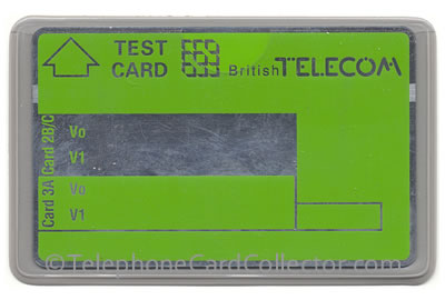 BTT005 - Blank BT Test Card with no numbers/values.