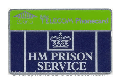 CUP001C: HM Prison Service ('20' 3.1mm) - BT Phonecard