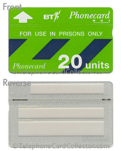 CUP010: Prisons Only (Thin Plastic - Full Face) - BT Phonecard