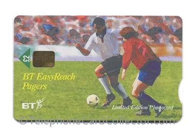 PRO393: BT EasyReach Pagers - World Cup 1998 - England - BT Phonecard