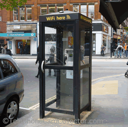 Wifi here - New World Payphone kiosk in Central London